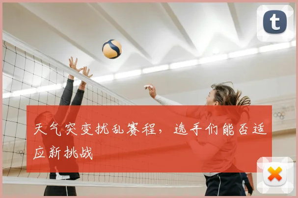 天气突变扰乱赛程,选手们能否适应新挑战